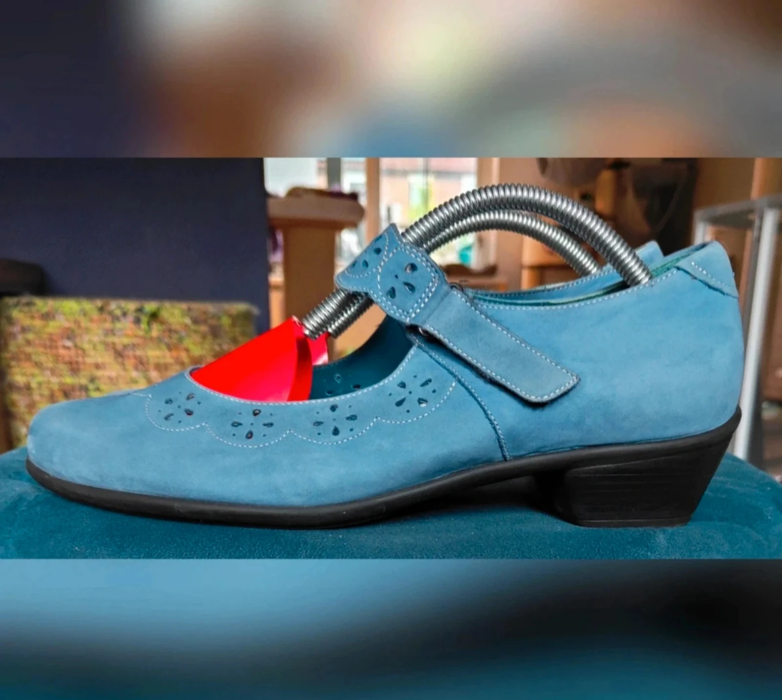 Azul ante Mary Jane/zapatos de cinta Durea talla 42 – photo 3
